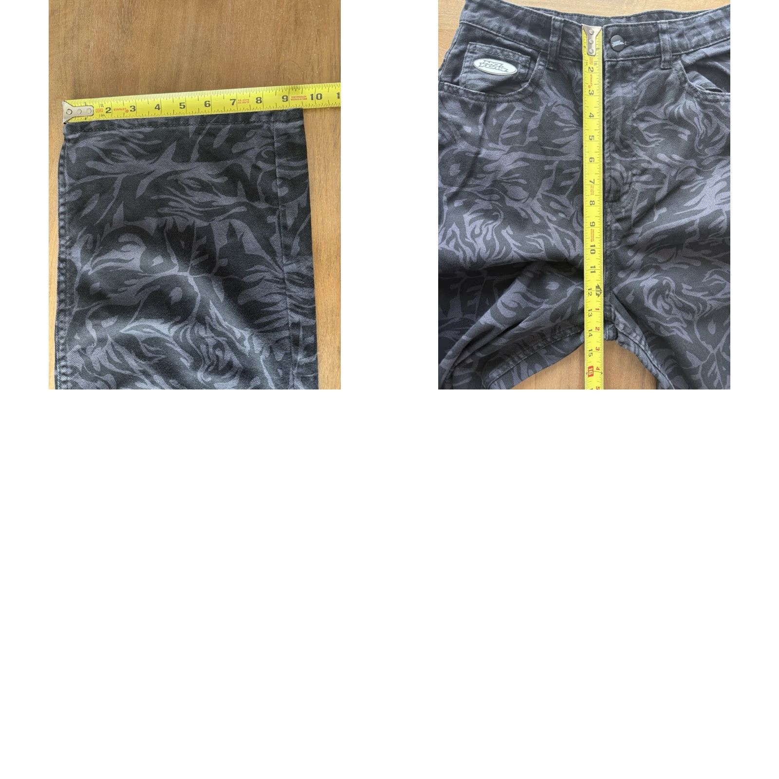 H&M No Fear x H&M Jeans Womens Size 6 Black Wide Leg Denim Y2K Street Size 28" / US 6 / IT 42 - 8 Thumbnail