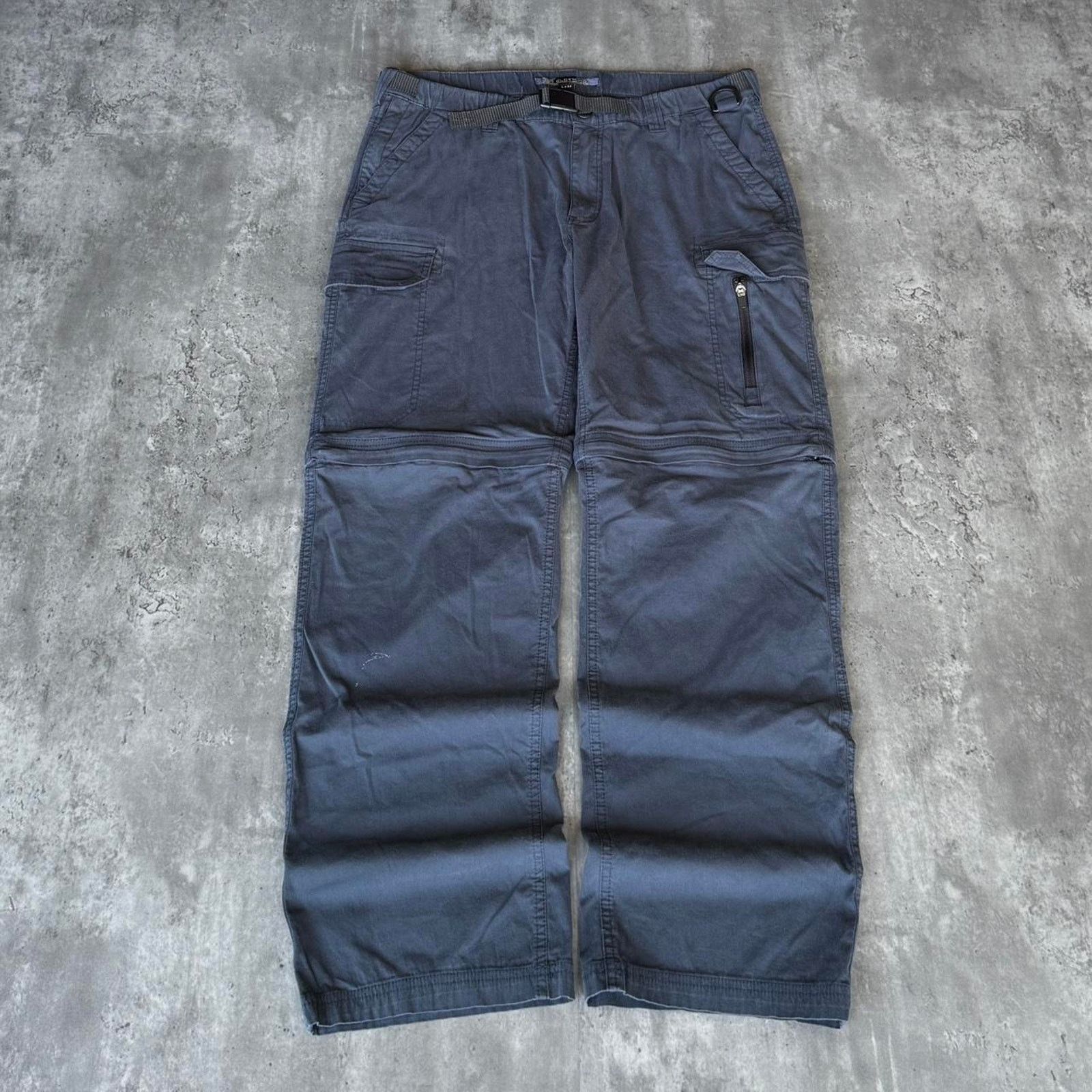 Japanese Brand × Vintage Vintage Y2K Faded Blue Tactical Utility Cargo Pants Size US 35 - 1 Thumbnail