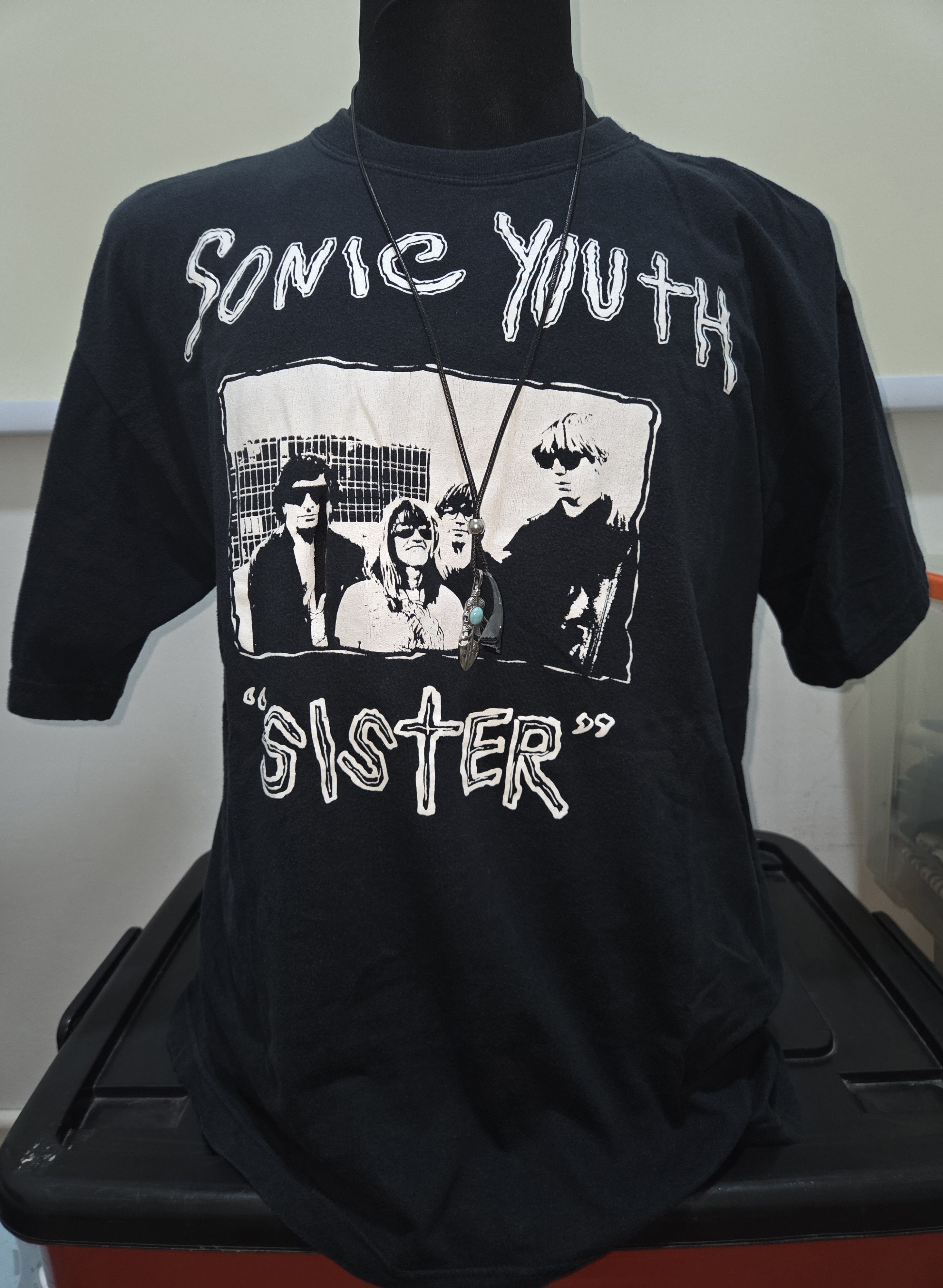 Band Tees Vintage y2k Sonic Youth Band Sister Kim Gordon Promo T Shirt Size US XL / EU 56 / 4 - 7 Thumbnail