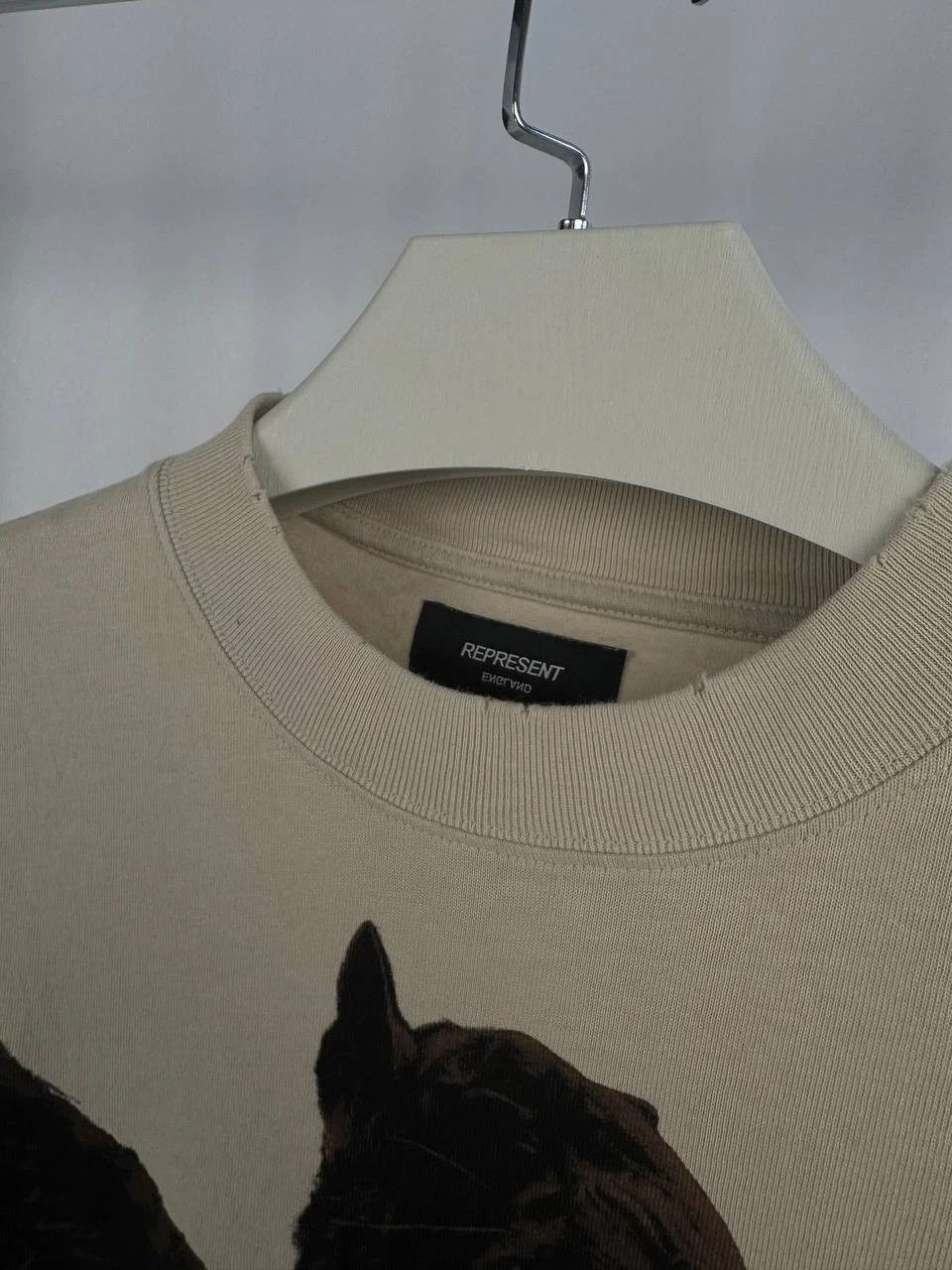 Represent Clo. Represent Eagle Graphic T-Shirt Beige Men’s Streetwear Tee Size US L / EU 52-54 / 3 - 5 Thumbnail