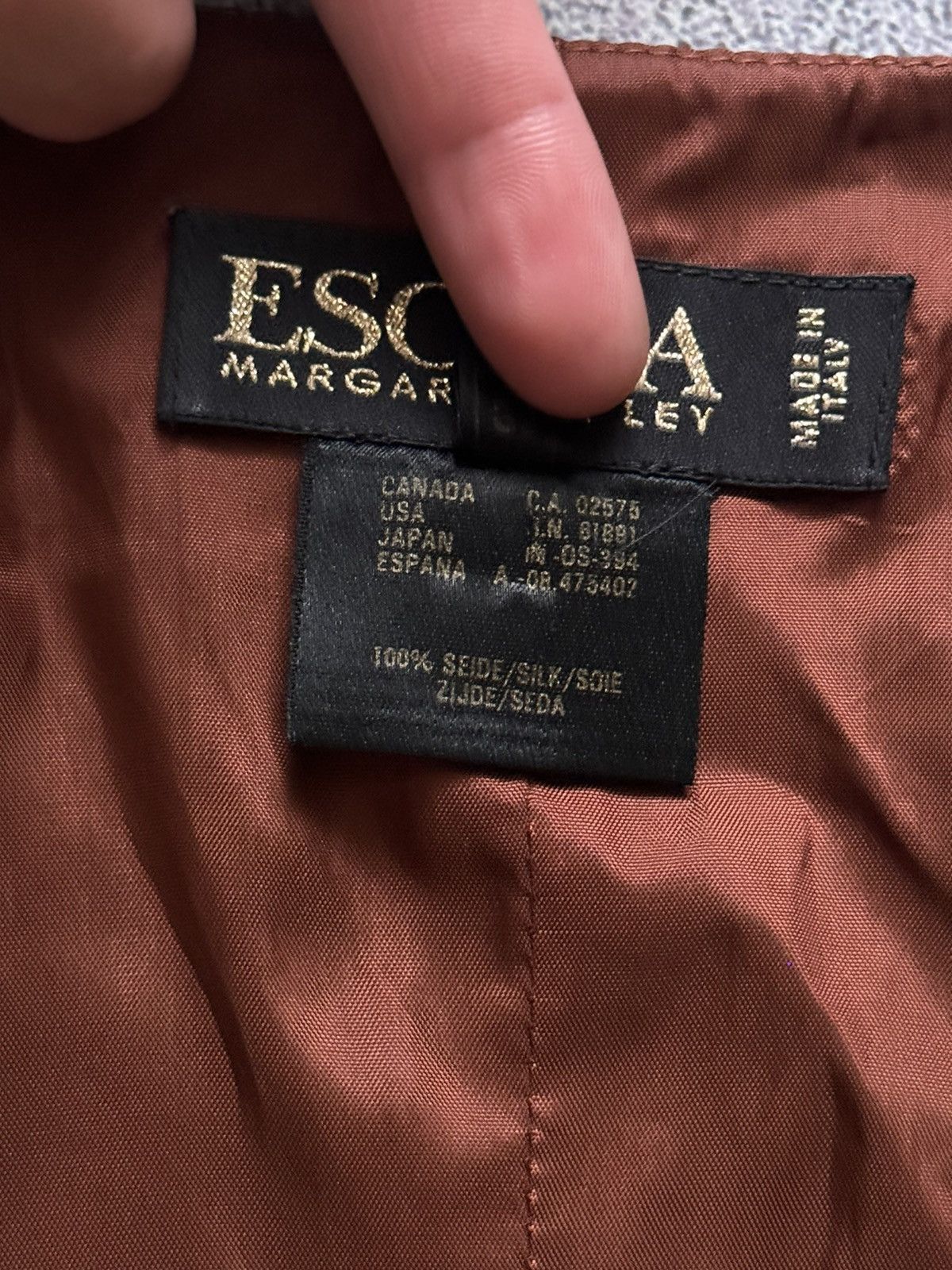 Escada × Escada Sport × Vintage Escada by Margaretha Ley Italy 36 button up vest all printed Size XS / US 0-2 / IT 36-38 - 13 Thumbnail