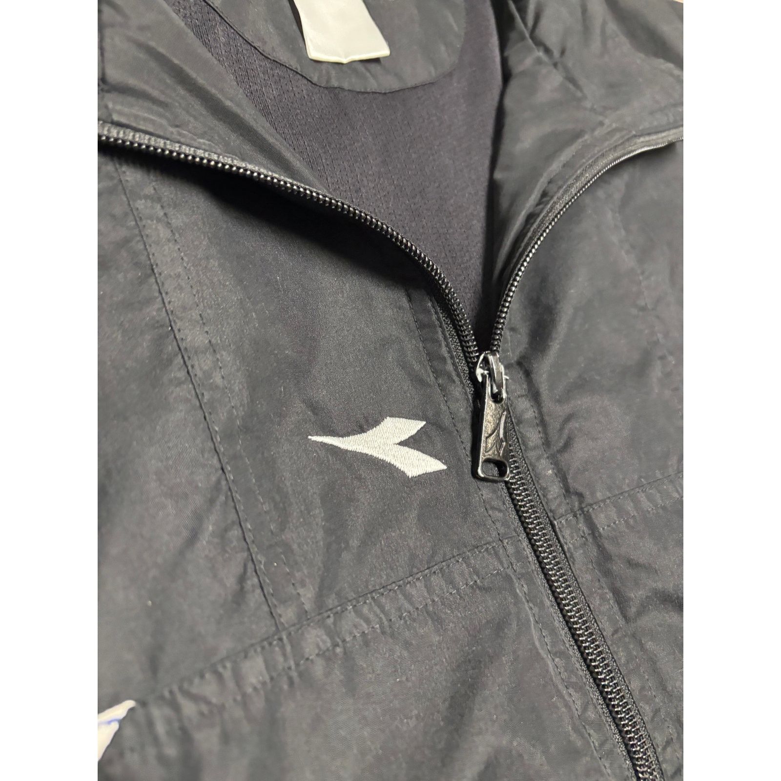 Diadora × Vintage Vintage Diadora Tracksuit Black Blue Sz XL 90s Size US XL / EU 56 / 4 - 4 Thumbnail