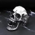 Jewelry × Vintage Stainless Steel Vampire Skull Ring Size ONE SIZE - 3 Thumbnail