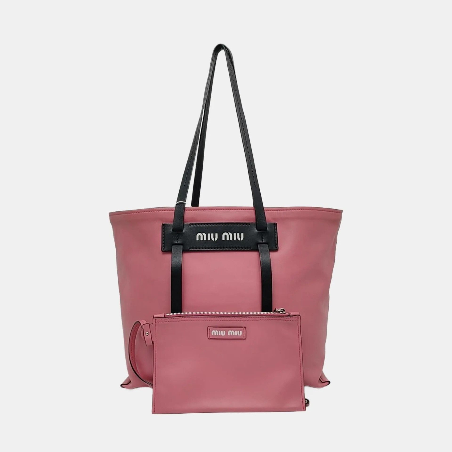 Miu Miu Miu Miu Grace Lux Leather Shoulder Bag Size ONE SIZE - 1 Thumbnail