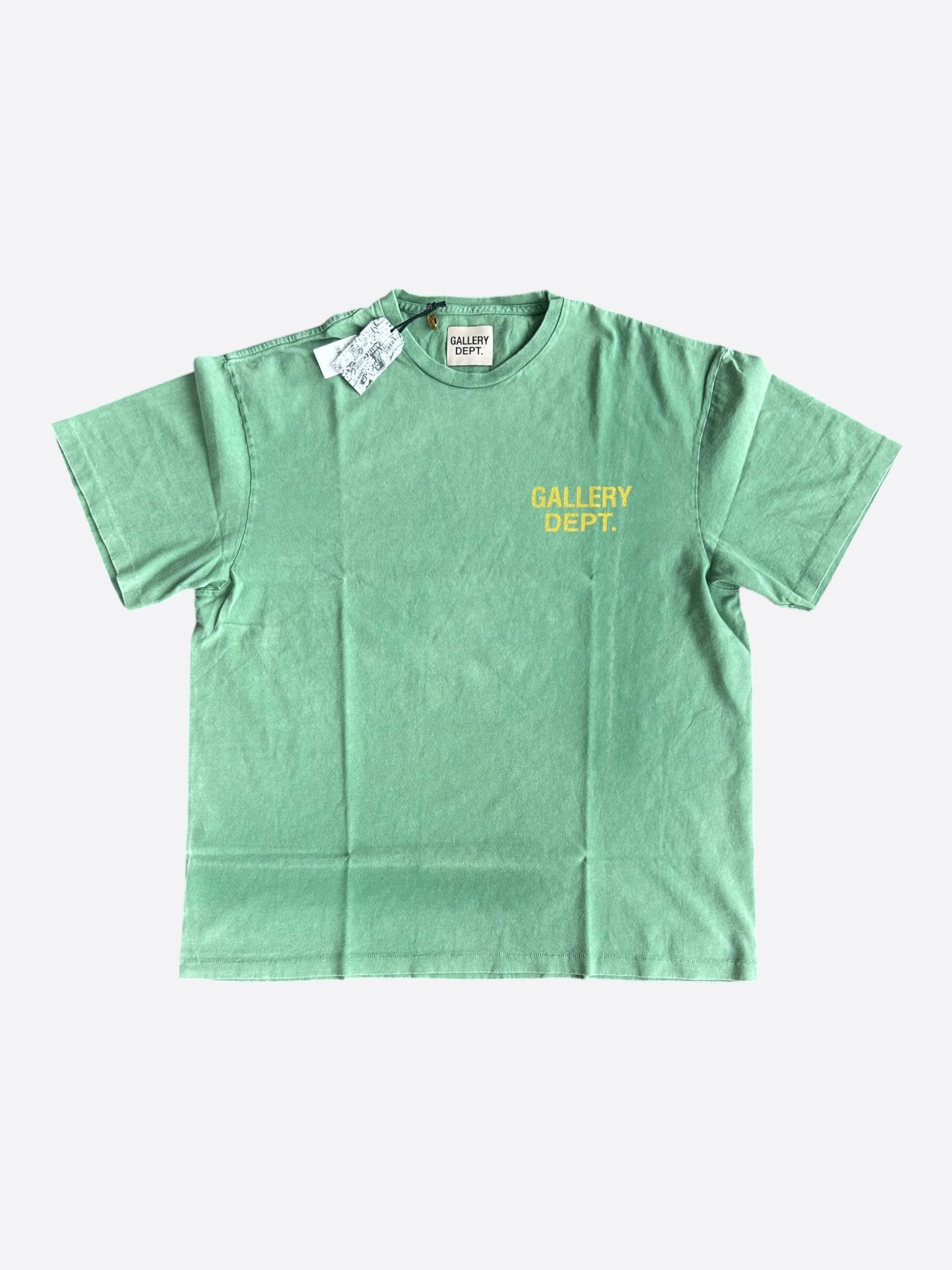Gallery Dept Vintage Green & Yellow Souvenir Logo T-Shirt