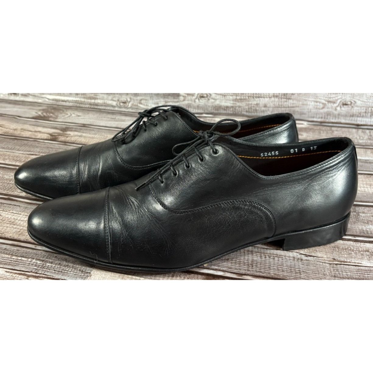 Santoni Santoni Darian Leather Cap Toe Oxford Shoes Size 13 D color Size US 13 / EU 46 - 1 Thumbnail