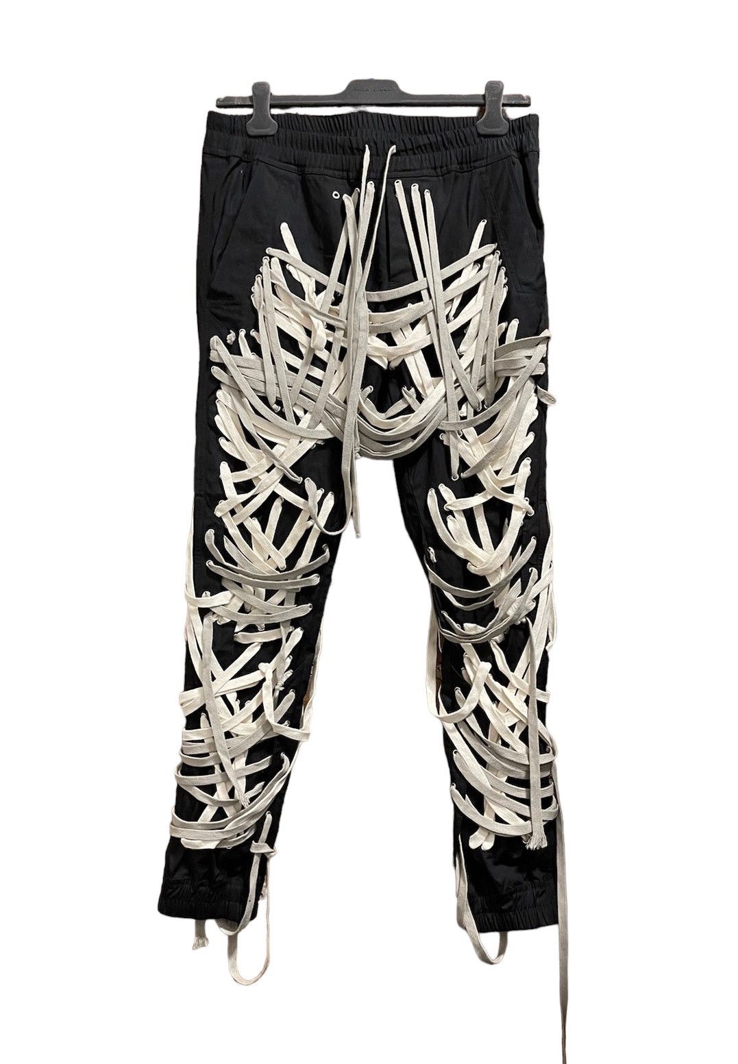 Pre-owned Rick Owens Tencuatl  Megalace Pants Size 52 Ss19 In Black