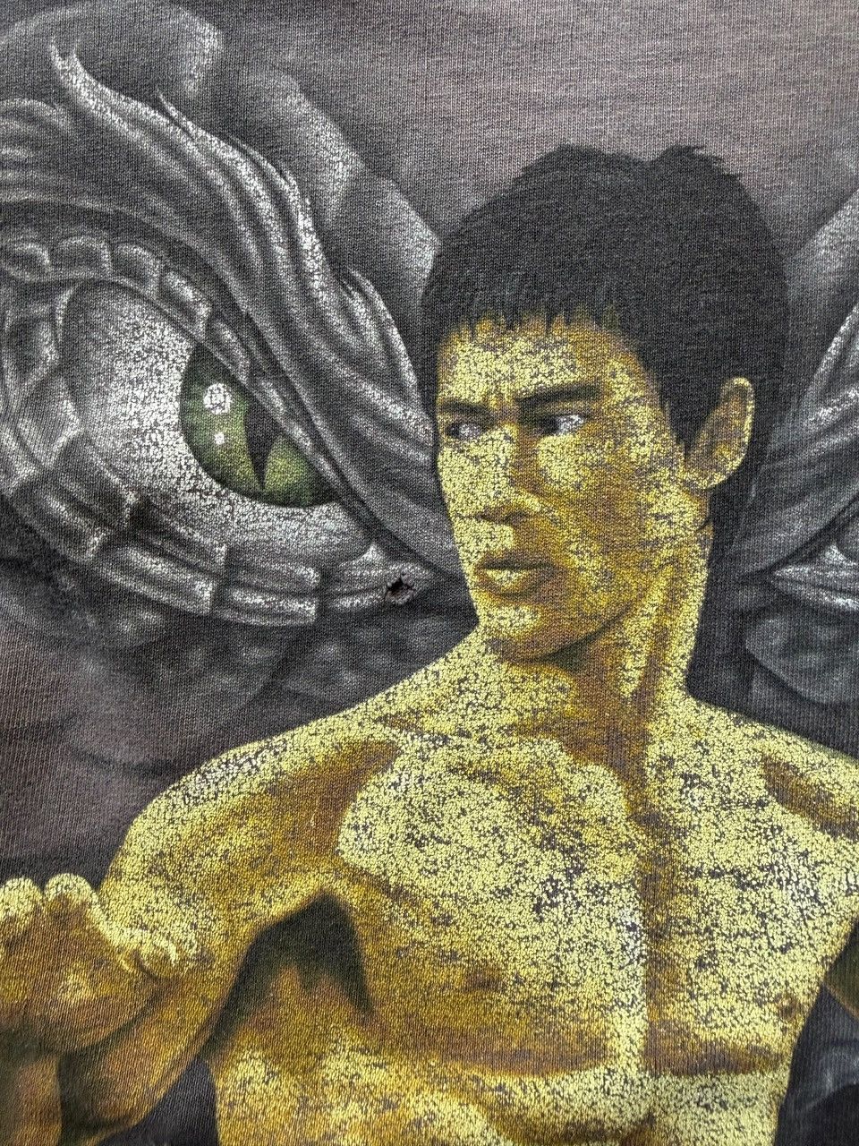 Vintage Vintage 90s Bruce Lee Dragon Eyes Tee XL Size US XL / EU 56 / 4 - 3 Thumbnail