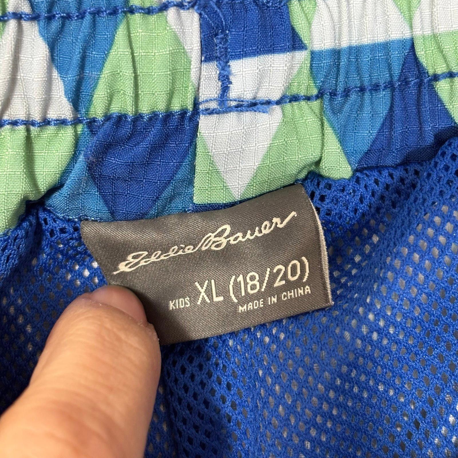 Eddie Bauer Eddie Bauer Boys XL (18/20) Geometric Pattern Swim Shorts Size US 26 / EU 42 - 5 Thumbnail