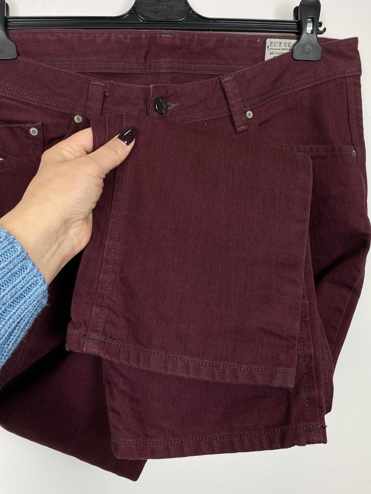 Diesel Vintage Y2K Diesel Darron Jeans Size 33/32 Luxury Brand Red Size US 33 - 5 Thumbnail