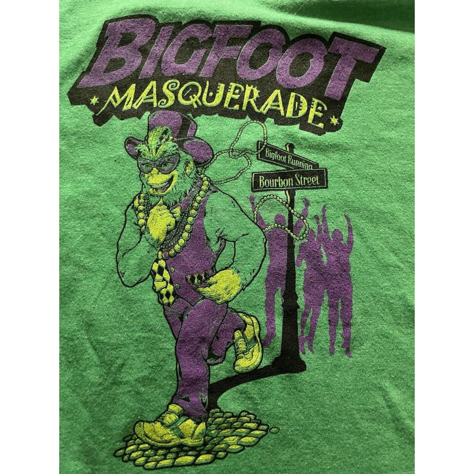 Tultex Bigfoot Masquerade Bourbon Street Graphic T-Shirt Size US M / EU 48-50 / 2 - 3 Thumbnail