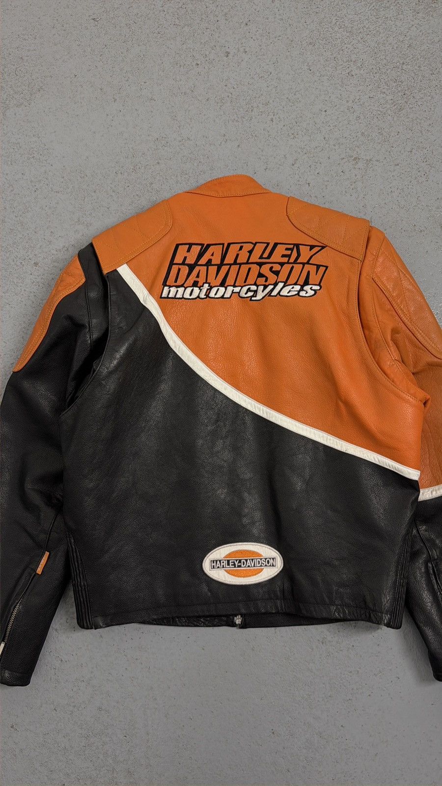 Harley Davidson Vintage Harley-Davidson Embroidered Logo Leather Jacket Size US S / EU 44-46 / 1 - 15 Thumbnail