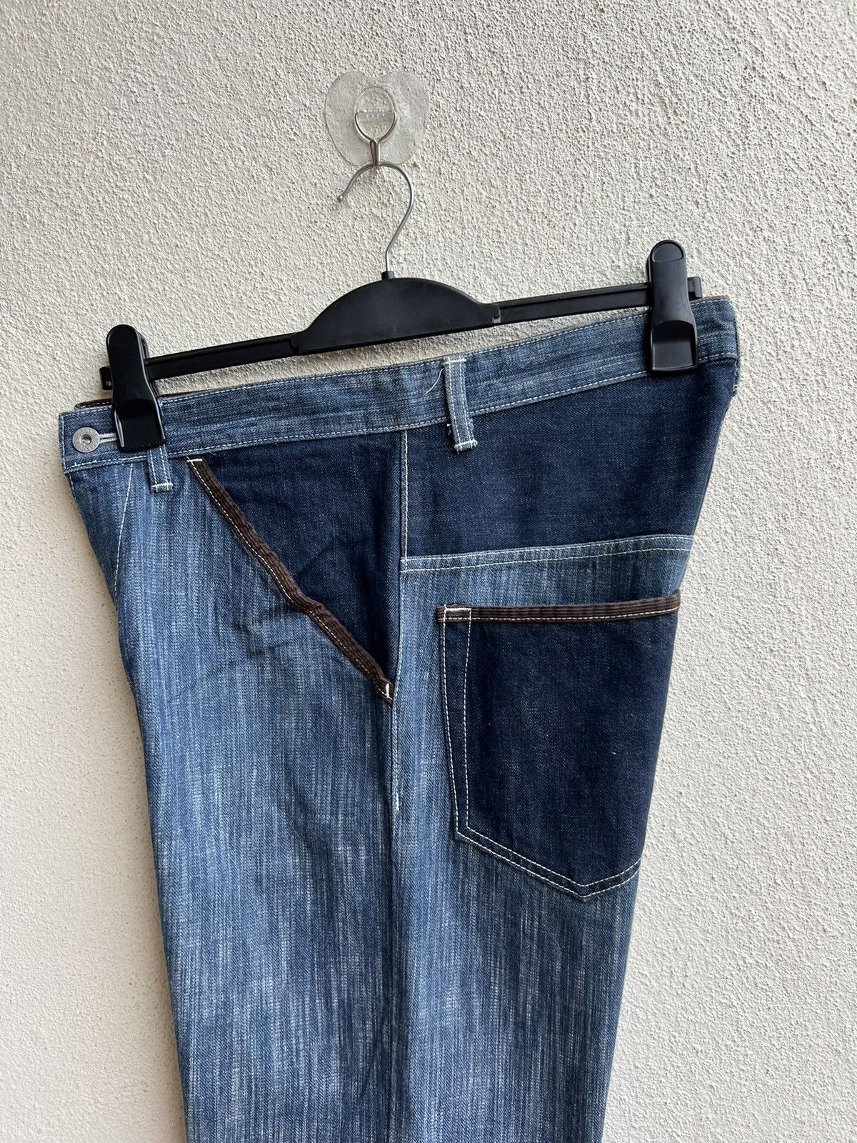 Vintage Vintage Scanner Fundamental Products Japan Blue Denim Jeans Size US 32 / EU 48 - 21 Thumbnail