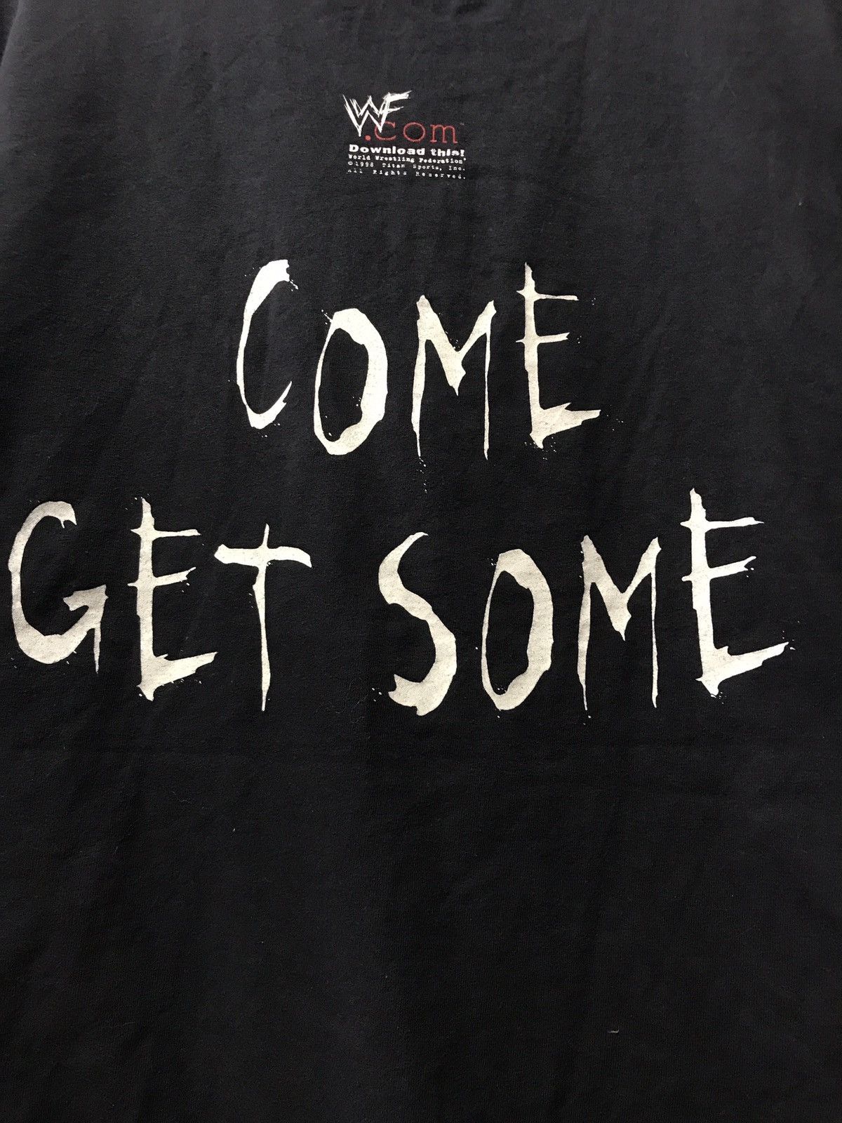 Vintage × WCW/nWo × WWF Rare Vintage WWF ATTITUDE Come Get Some T-Shirt 1991 Size US XL / EU 56 / 4 - 4 Thumbnail