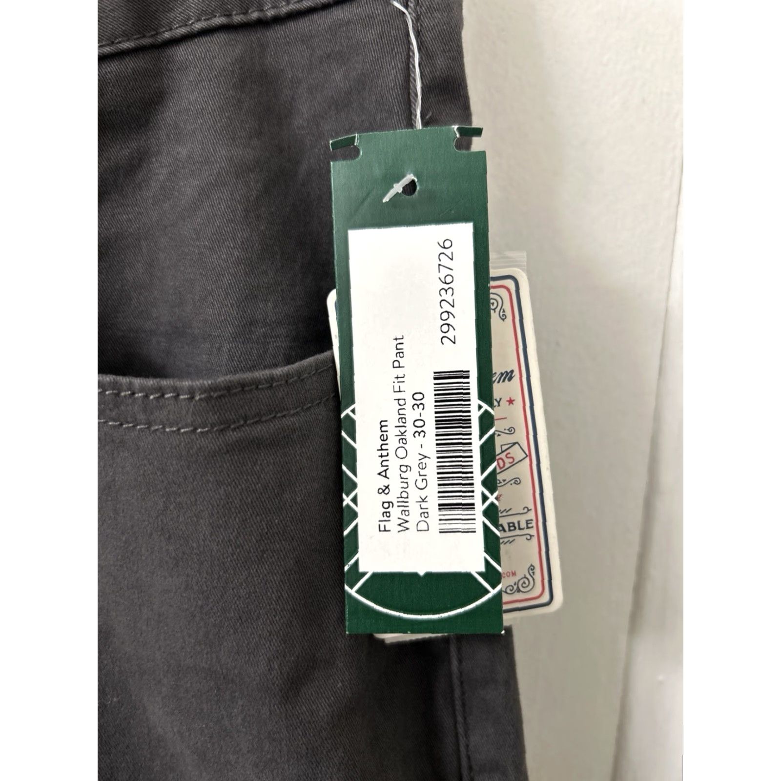 Flag & Anthem Flag & Anthem Wallburg Oakland Slim Chino Pants Mens 30x30 Gray Size US 30 / EU 46 - 5 Thumbnail