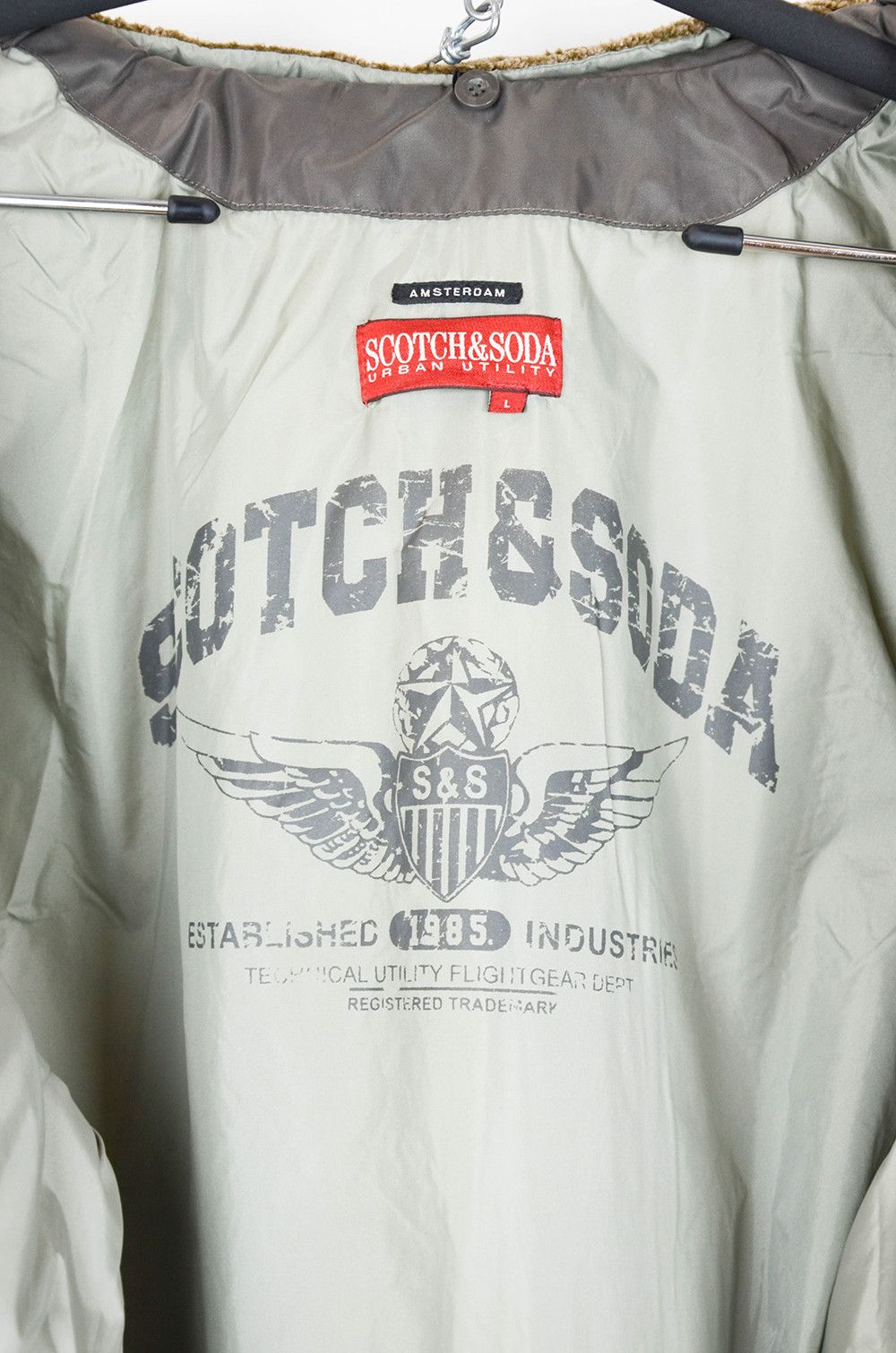 Scotch & Soda Scotch & Soda Bomber Jacket – Flight Patch Design – Size L Size US L / EU 52-54 / 3 - 10 Thumbnail
