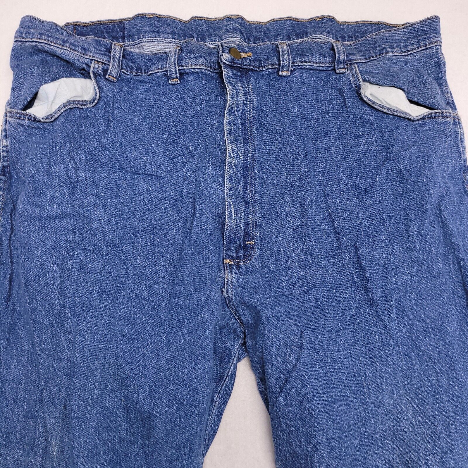 Wrangler Wrangler Casual Button Zip Denim Jeans Mens Size 44x30 Blue Size US 44 / EU 60 - 1 Thumbnail
