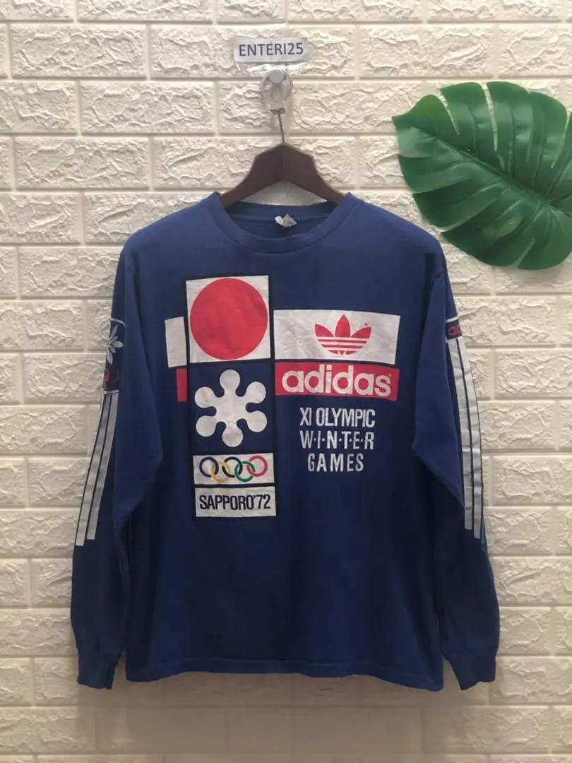 Vintage Vintage Adidas 1972 Sapporo Winter Olympic Games blue Size US XL / EU 56 / 4 - 2 Thumbnail