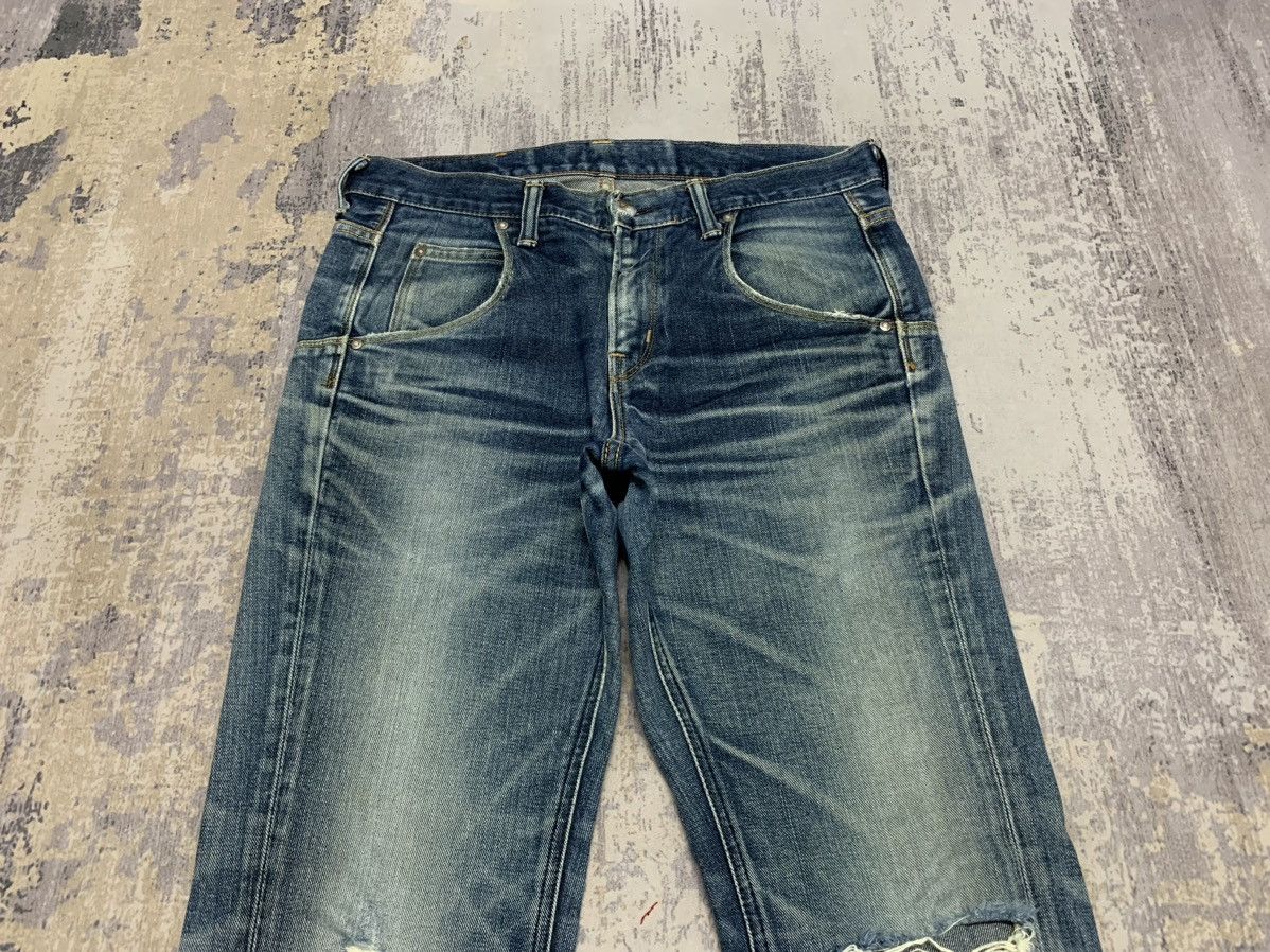 If Six Was Nine LEE Distress Faded Boot Cut Y2K Mud max style jeans Size US 31 - 5 Thumbnail
