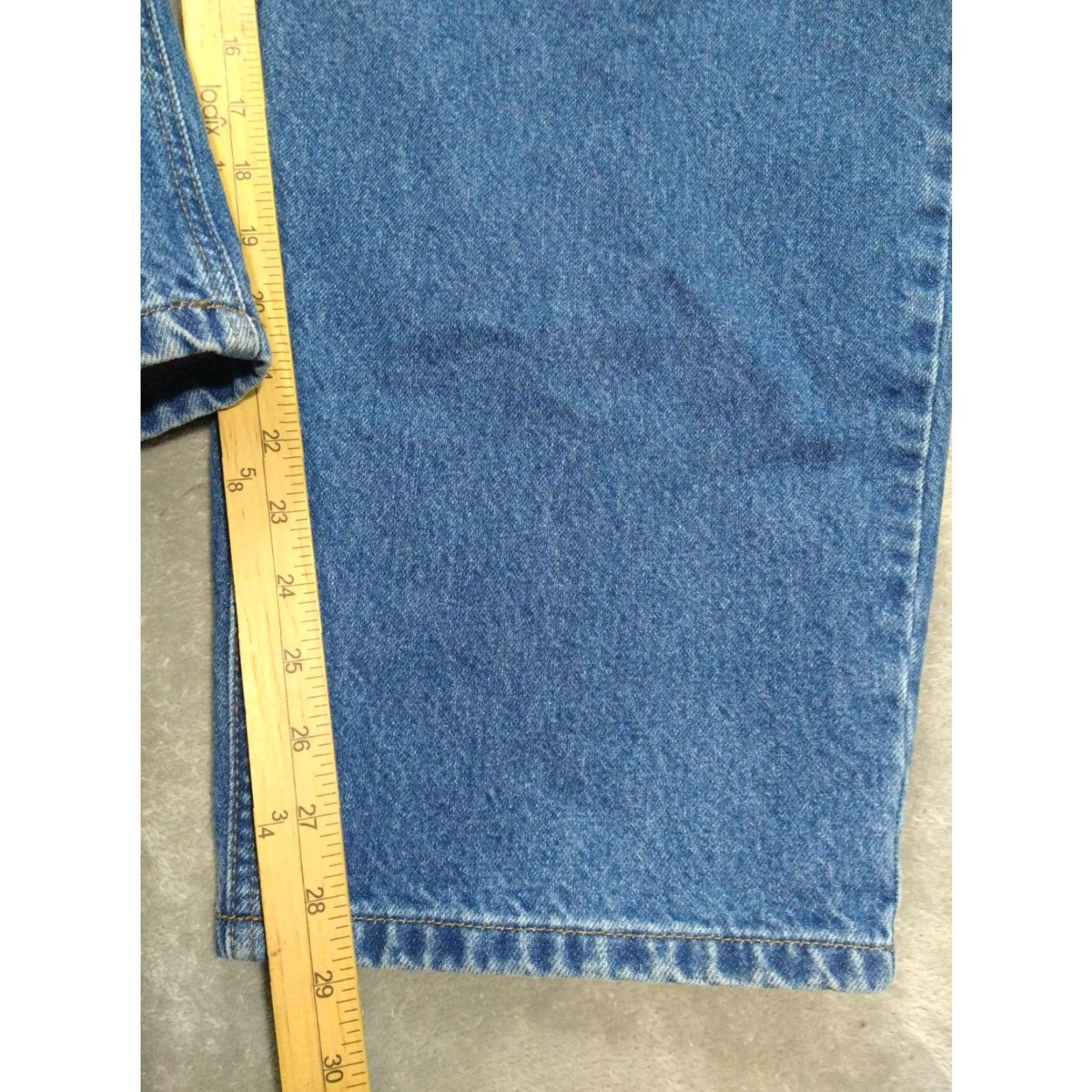 Carhartt Carhartt Jeans Mens 52x30 Blue Denim Relaxed Fit Straight Leg Dark Wash B17 DST Size US 36 / EU 52 - 5 Thumbnail