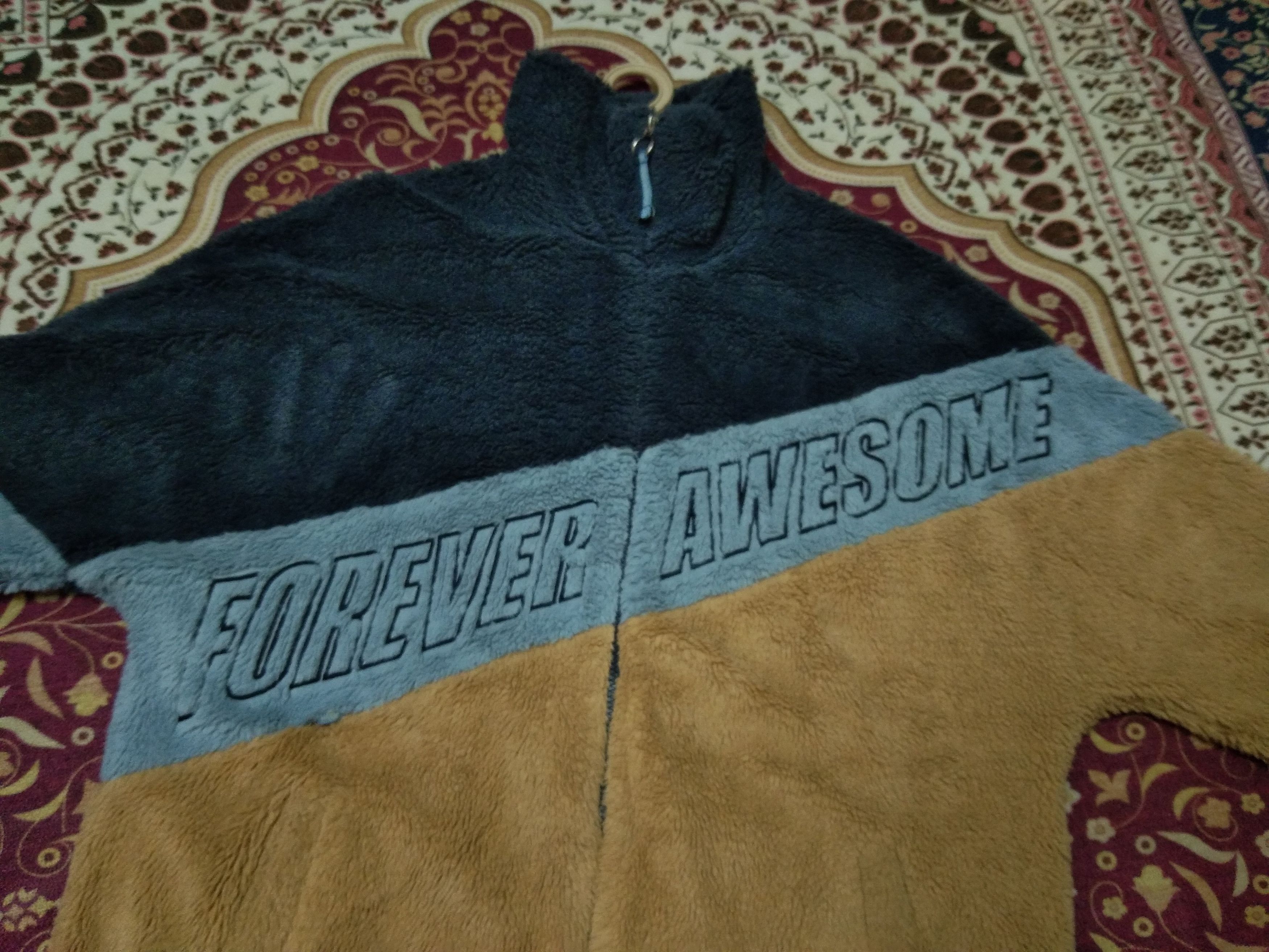 Bershka × Japanese Brand FOREVER AWESOME COLOURBLOCK SHERPA JACKET Size US L / EU 52-54 / 3 - 5 Thumbnail