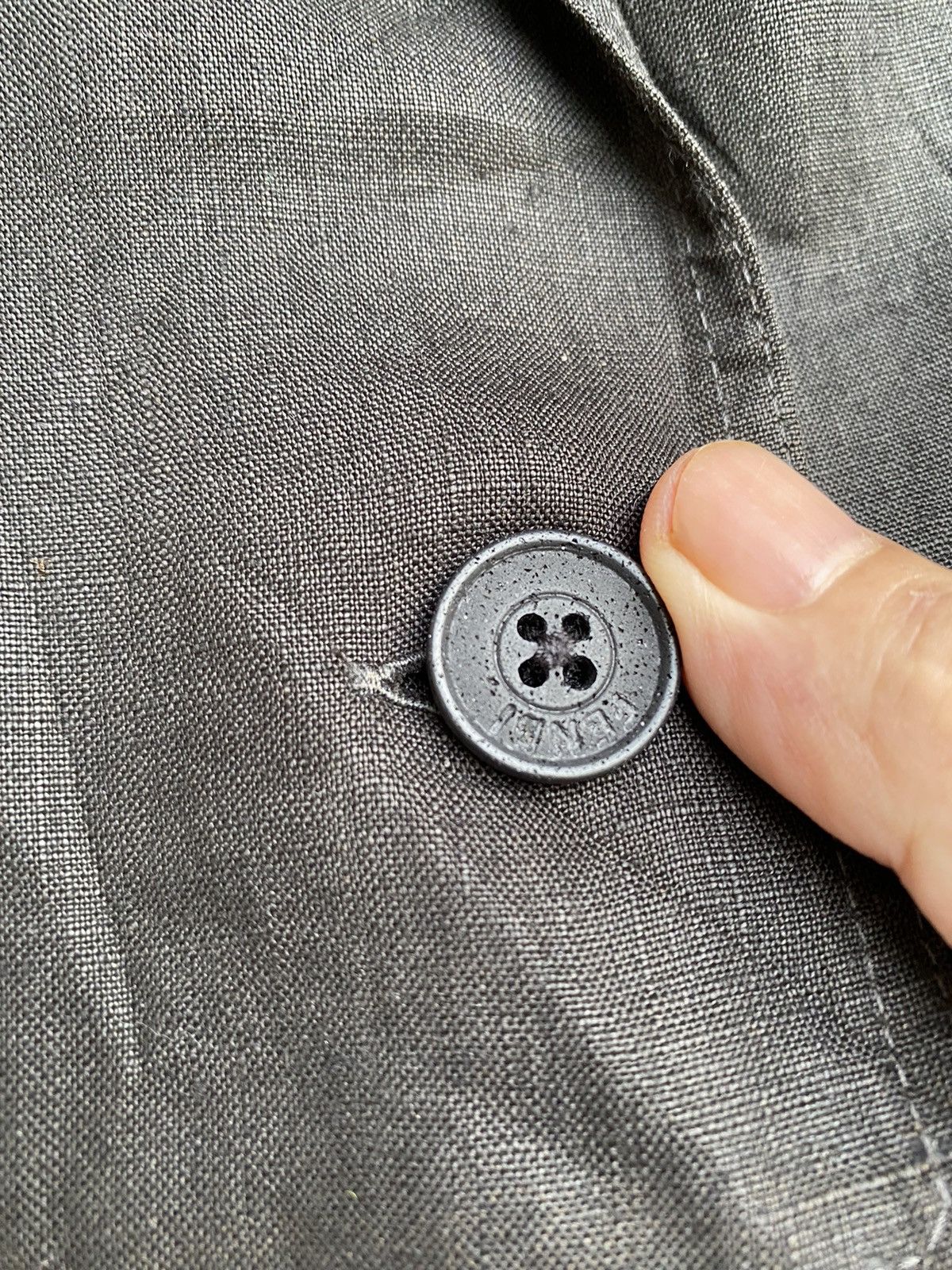 Fendi × Vintage Vintage Fendi 365 By Contir Button Less Linen Jacket Size S / US 4 / IT 40 - 7 Thumbnail