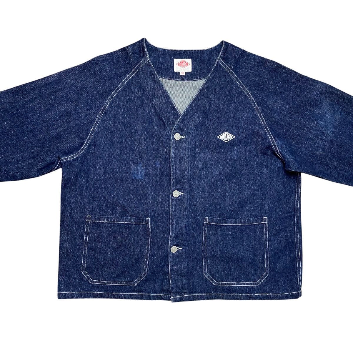 Danton Danton Denim Collarles Jacket Size US M / EU 48-50 / 2 - 4 Thumbnail