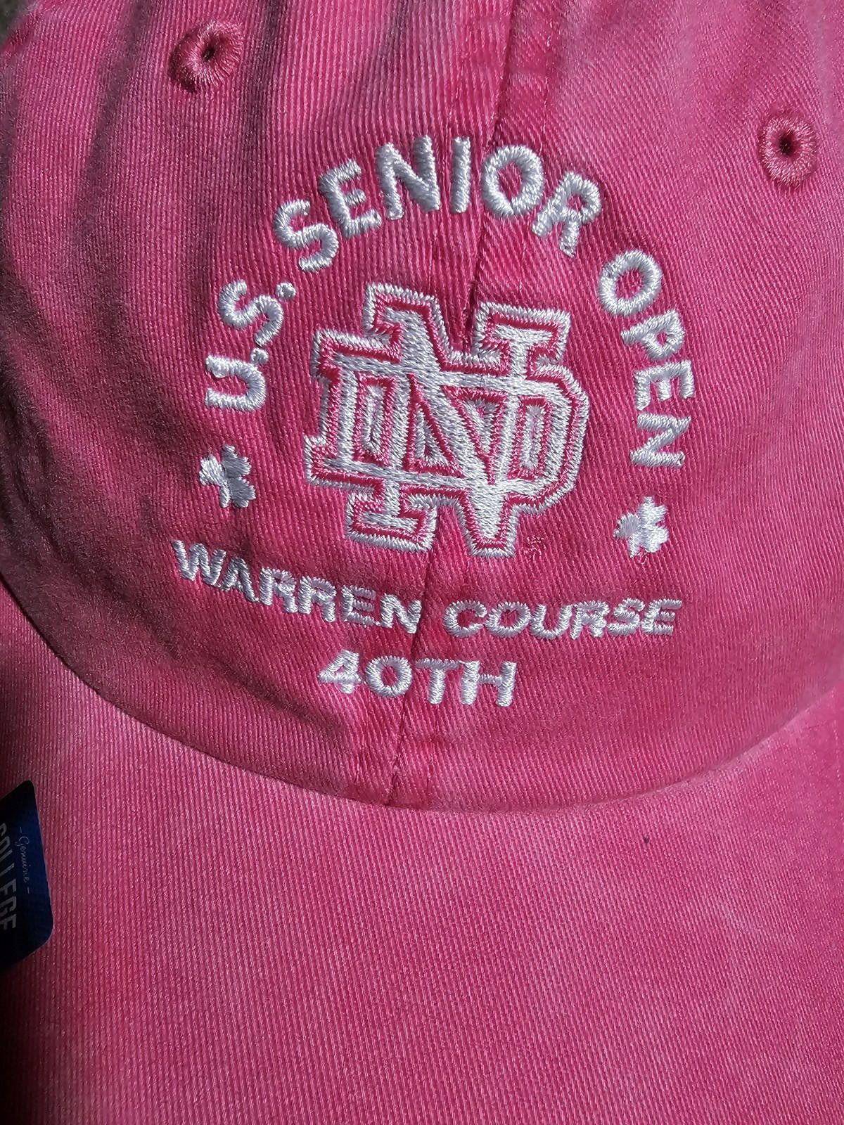 Designer Notre Dame Senior Open Warren Golf Course 40th Kate Lord hat Size ONE SIZE - 3 Thumbnail