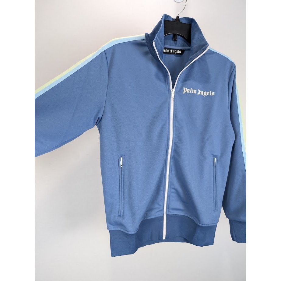 Palm Angels o1rshd1 Rainbow Classic Track Jacket in Blue White Size US M / EU 48-50 / 2 - 11 Thumbnail