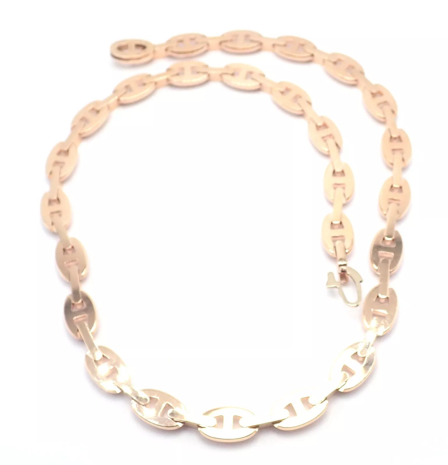 Hermes Chaine d'ancre Enchaine 18k Gold Diamond Link Necklace Size ONE SIZE - 7 Thumbnail