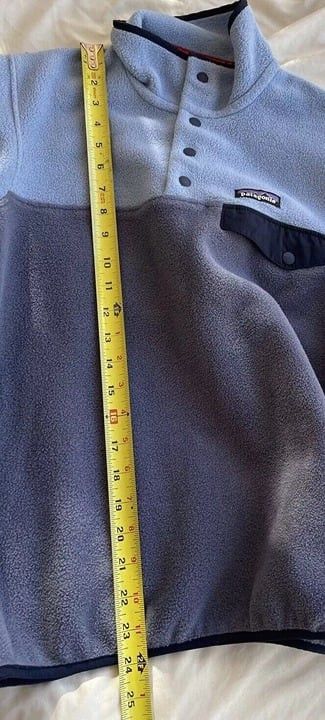Patagonia × Vintage Patagonia Men's Synchilla Vtg Snap Fleece Jacket Blue Sz XXS Size US XXS / EU 40 - 8 Thumbnail
