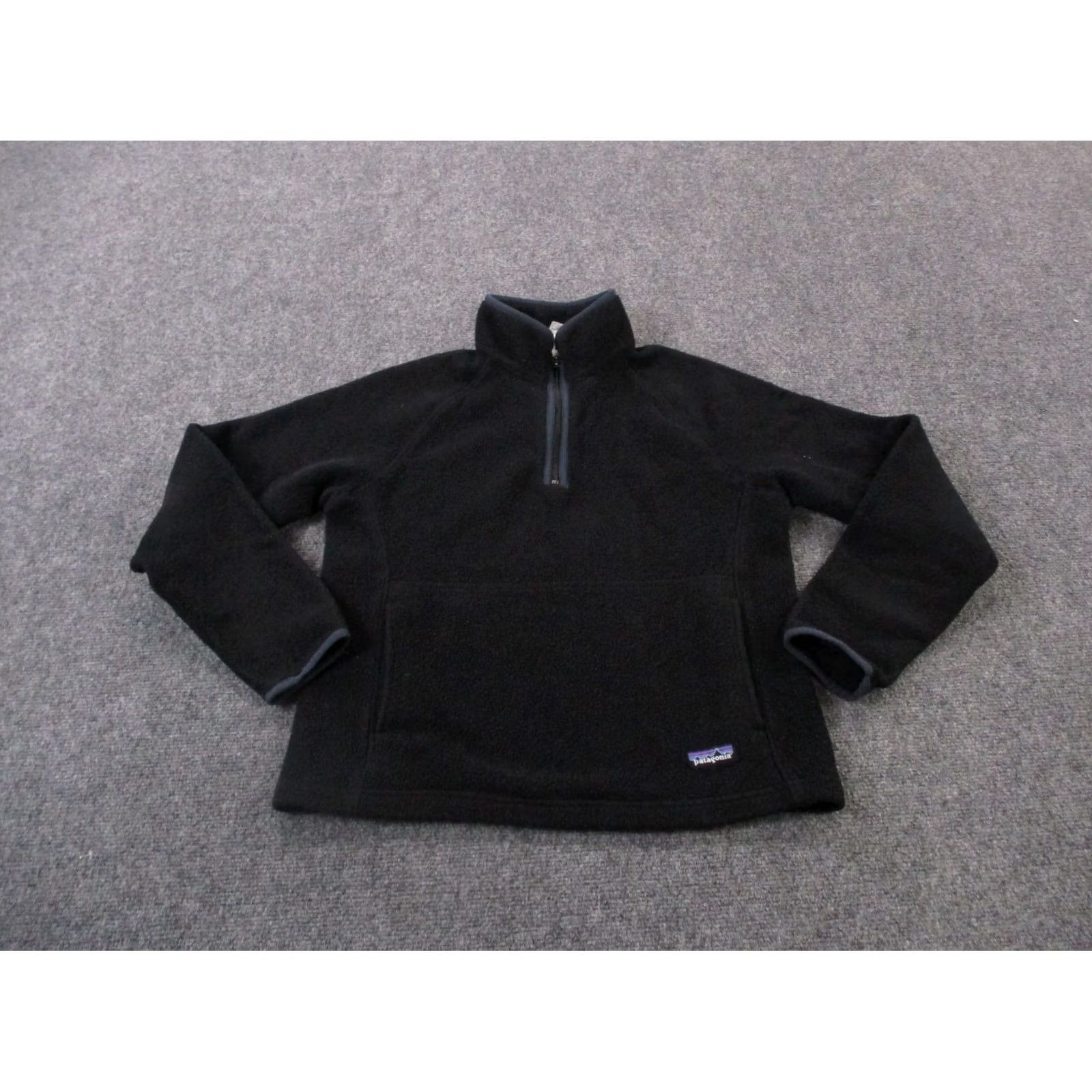 Patagonia Patagonia Jacket Women S Black Fleece 1/4 Zip Pockets Vintage Regular Size S Womens Jacket Black Fleece Patagonia 25740 Size S / US 4 / IT 40 - 2 Thumbnail