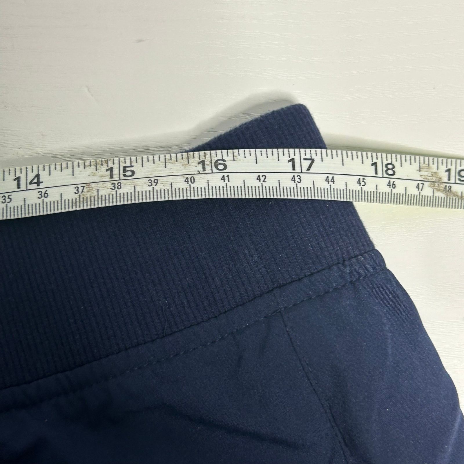 Tek Gear Tek Gear Navy Cropped Joggers Cinch Hem Zipper Pockets XL Size 26" / US 2 / IT 38 - 6 Thumbnail