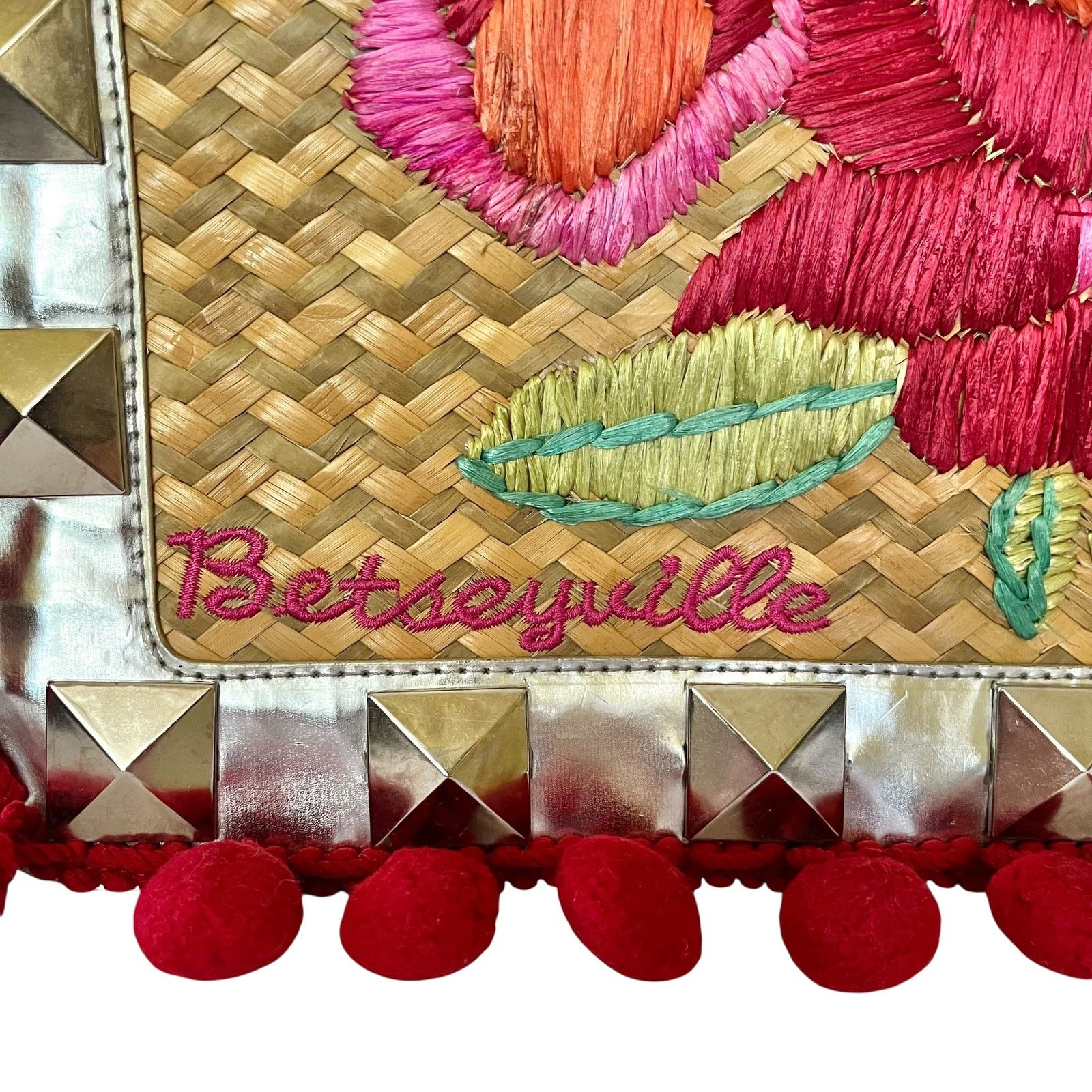 Betsey Johnson Betsey Johnson Betseyville Playa de Betsey Studded Clutch Size ONE SIZE - 11 Thumbnail