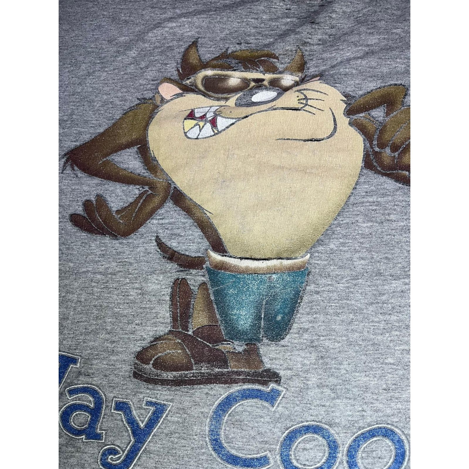 Other 😎 Vintage Looney Tunes Taz “Way Cool”Sweatshirt – Size L Size L / US 10 / IT 46 - 6 Thumbnail