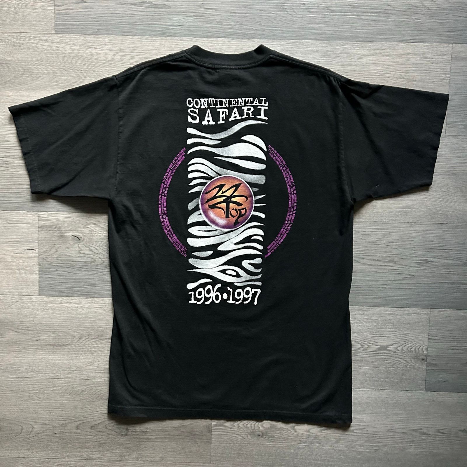 Other Vintage 1996 ZZ Top Continental Safari Tour T-Shirt- Sz L Size US L / EU 52-54 / 3 - 7 Thumbnail
