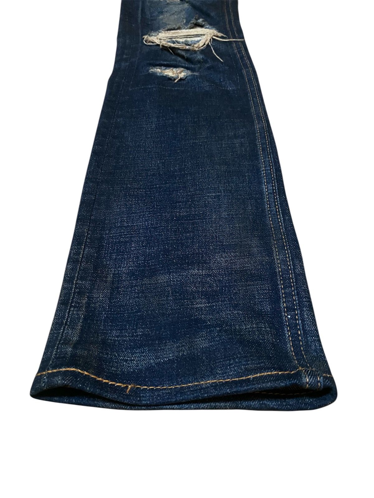 Isamu Katayama Backlash Isamu Katayama Damage Distressed Rugged Skinny Japan Denim Size US 32 / EU 48 - 7 Thumbnail