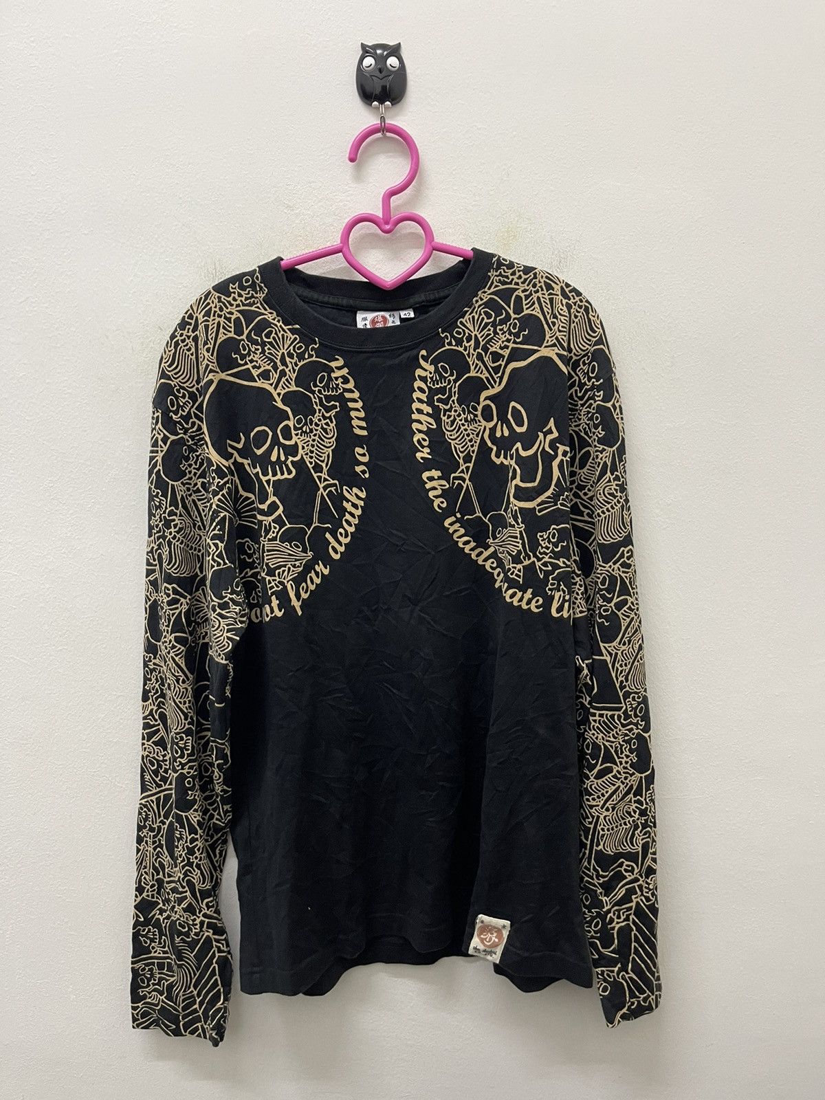 Rare Vintage Tedman Ted Company Sukajan Skull Yakuza Design