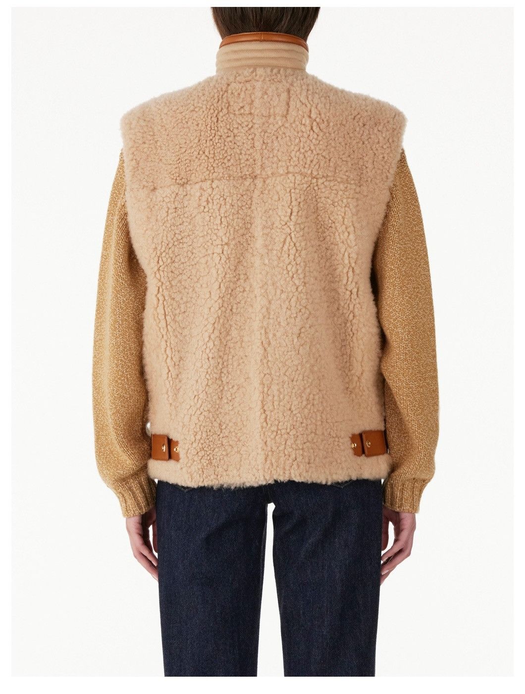 Loro Piana o1srvl11e0525 FAM8546 Shearling/cashmere Maikel Vest Size XL / US 12-14 / IT 48-50 - 2 Thumbnail
