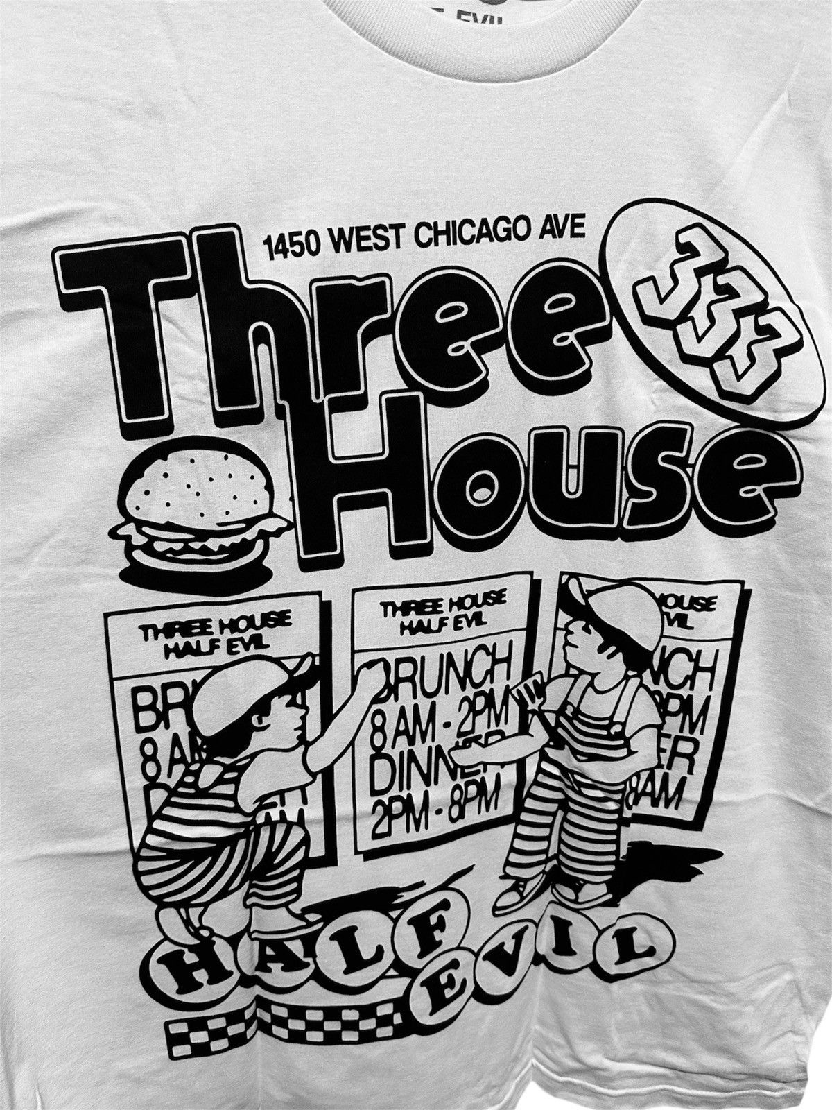 Half Evil Half evil x Three House Burger tee Size US XXL / EU 58 / 5 - 2 Thumbnail