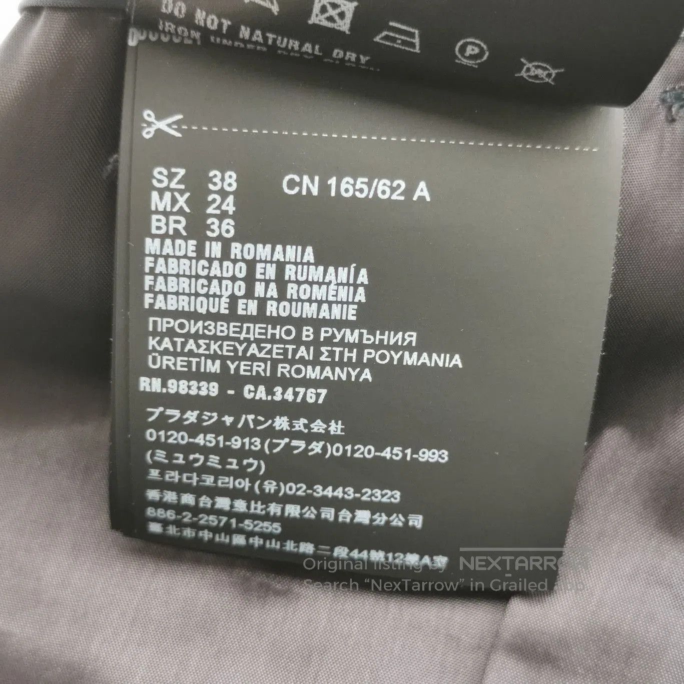 Prada Prada Wool Solid Color Trousers in Size 38 . Size 37" - 8 Thumbnail