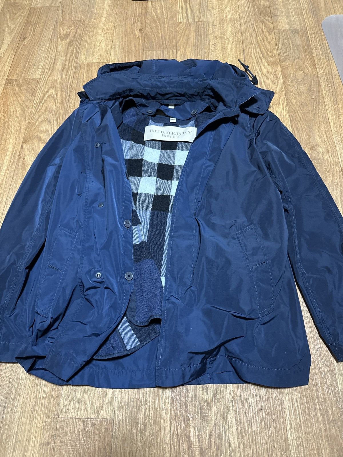 Burberry Burberry Brit Light Navy Jacket Size US S / EU 44-46 / 1 - 7 Thumbnail