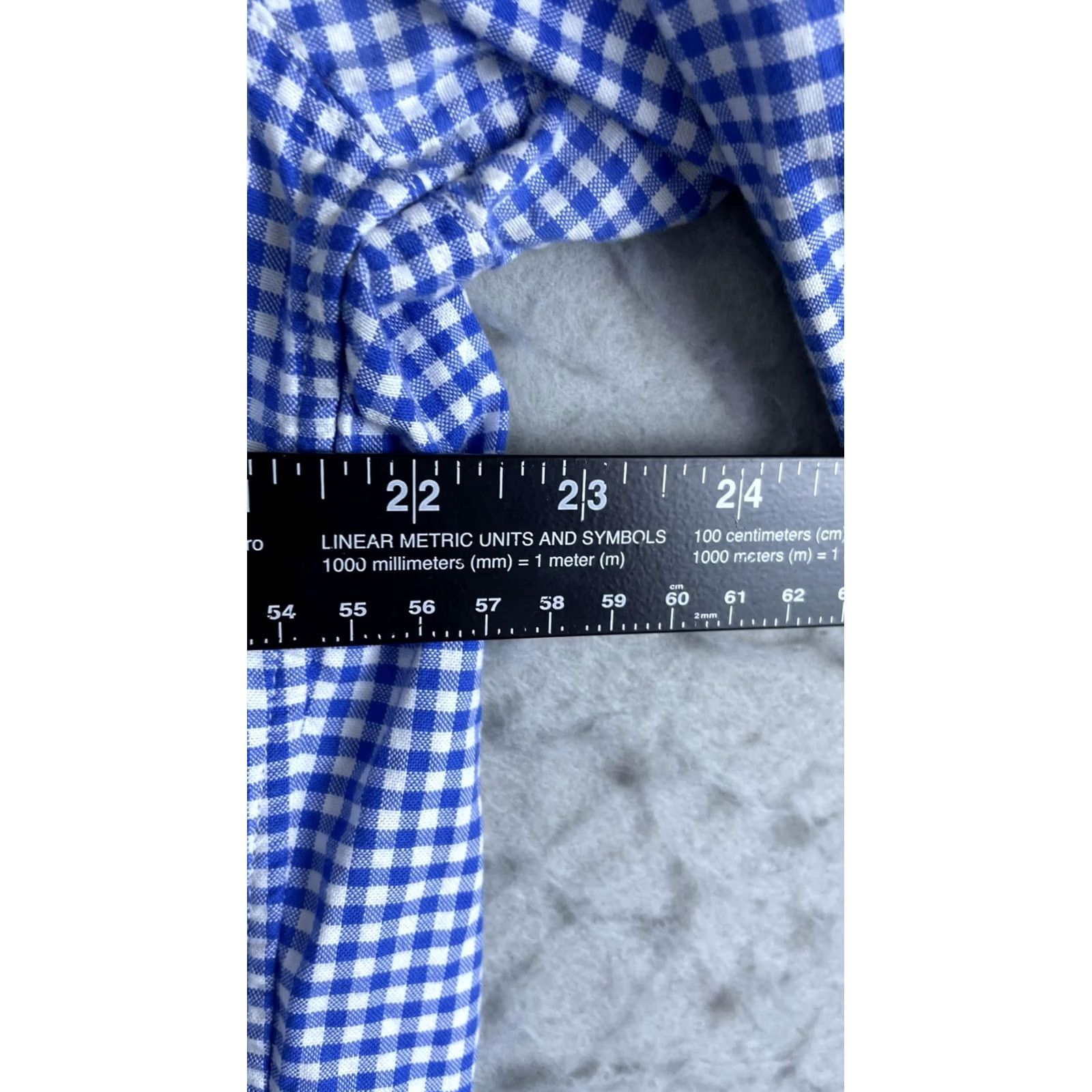 J.Crew J.Crew Shirt Mens Large Blue Check Long Sleeve Button Front Lightweight Oxford Size US L / EU 52-54 / 3 - 3 Thumbnail
