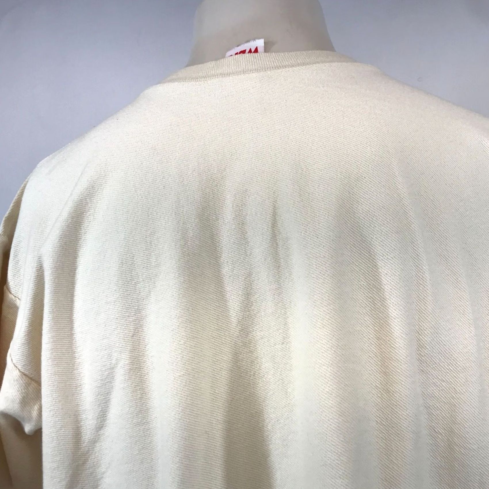 Vintage WEK T-SHIRT Mens XL CREAM SHORT SLEEVE COTTON CREW NECK Size US XL / EU 56 / 4 - 4 Thumbnail