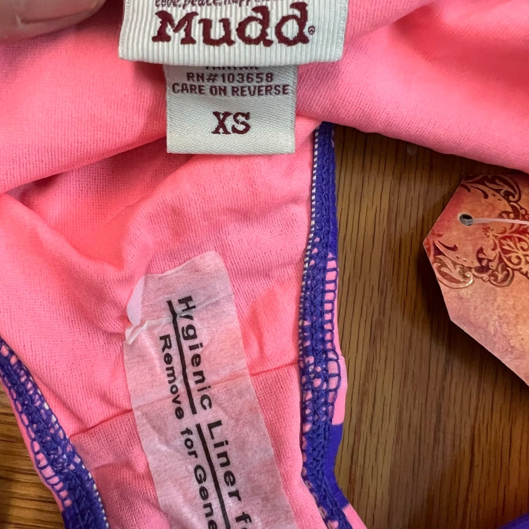 Apt. 9 Apt. 9 Womens Bikini Bottom Swimwear Side Tabbed Pull On Pink Coral Size 12 Size 34" / US 12 / IT 48 - 2 Thumbnail