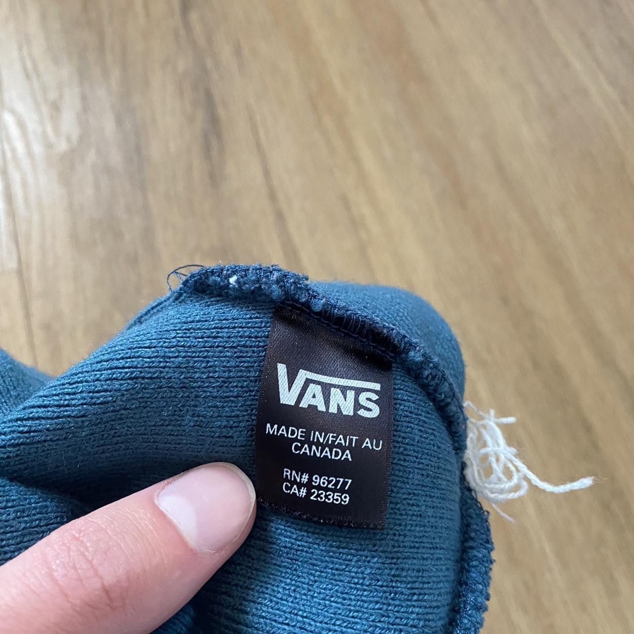 Vans Navy white striped beanie #stripedhat Size ONE SIZE - 5 Thumbnail