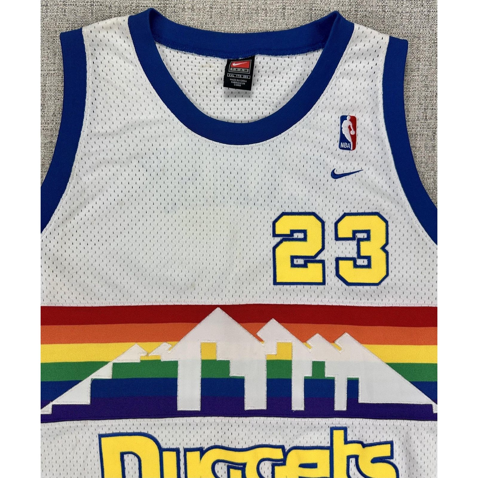 Nike Denver Nuggets Jersey 2XL Embroidered Marcus Camby Nike 2003 Size US XXL / EU 58 / 5 - 8 Thumbnail