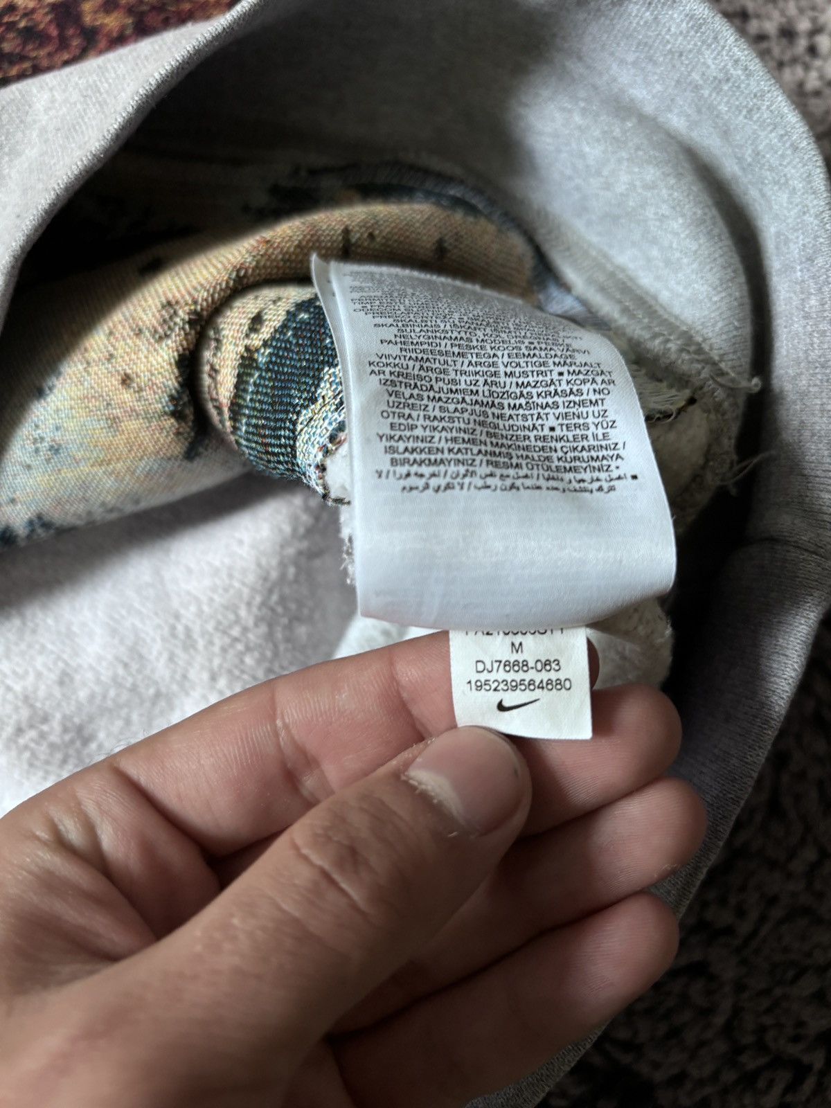 Nike Nike Reworked Summer Vibe grey hoodie Size US M / EU 48-50 / 2 - 7 Thumbnail