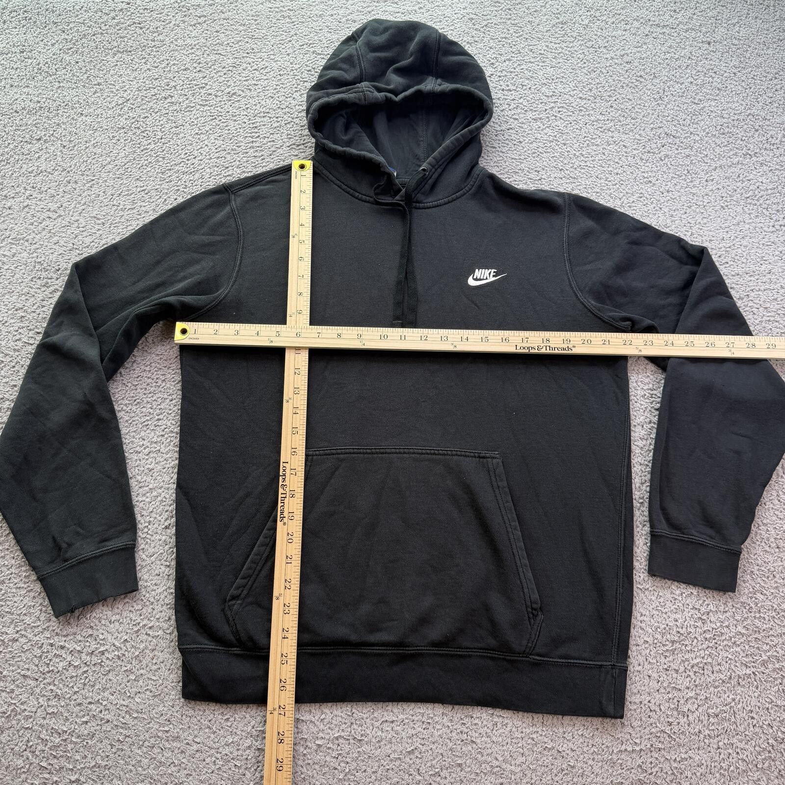 Nike Vintage Nike Mini Swoosh Hoodie Black PulloverY2K Sweatshirt Size US M / EU 48-50 / 2 - 4 Thumbnail