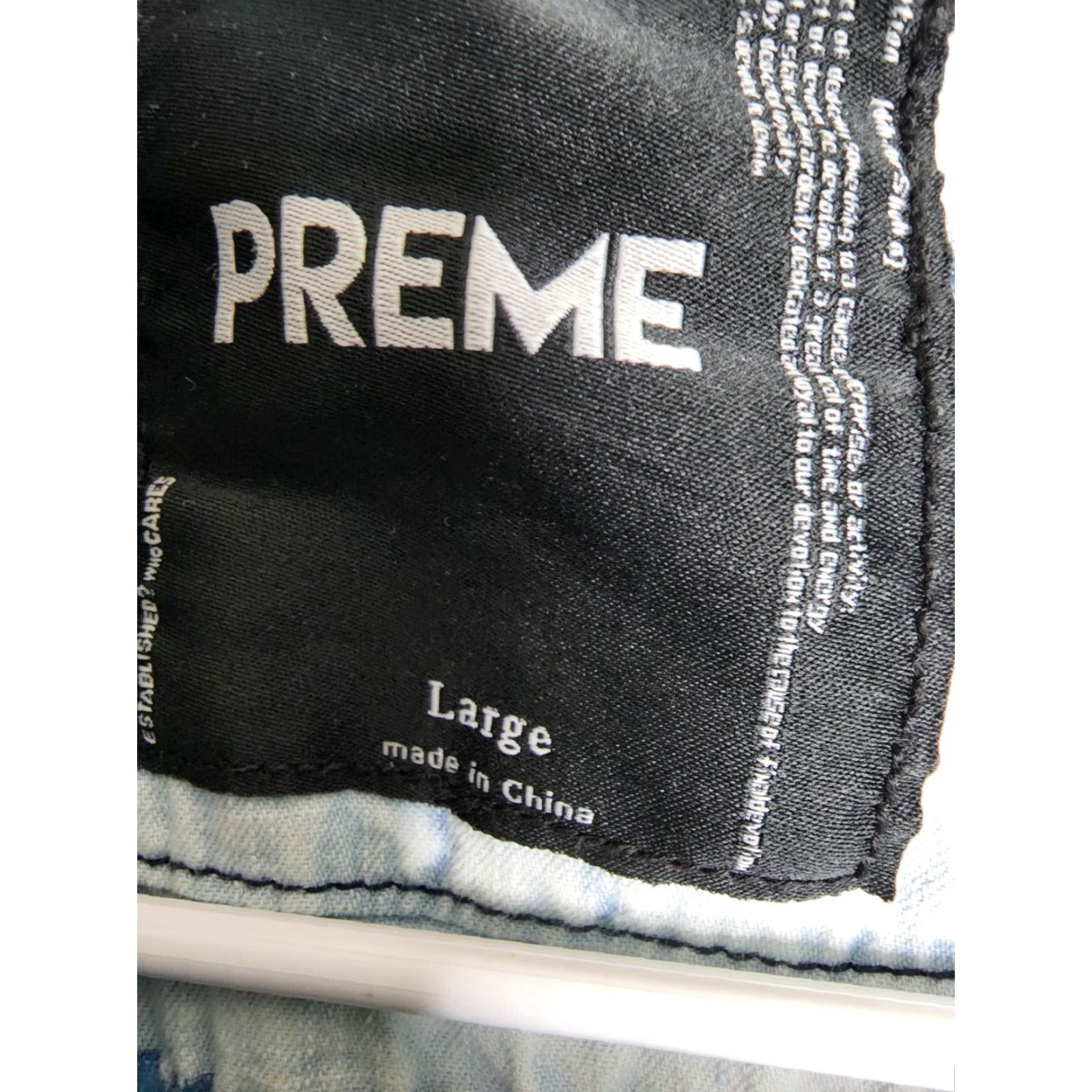 Vintage Preme Denim Shirt L Men Tie Dye Button Down Shirt Size US L / EU 52-54 / 3 - 4 Thumbnail